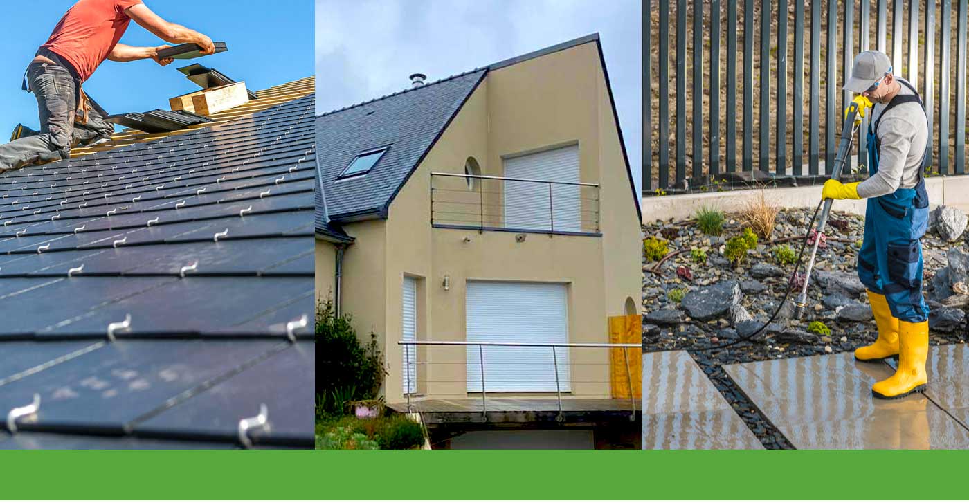 Le Couvreur Finistérien : l’entreprise LE COUVREUR FINISTÉRIEN basé sur Ergué-Gabéric, intervient dans les meilleurs délais sur QUIMPER et les alentours ainsi que dans tout le Finistère (29): travaux de couverture, zinguerie, nettoyage démoussage peinture hydrofuge toiture, étanchéité toit plat terrasse, traitement des bois de charpente, nettoyage ravalement peinture imperméabilisation façade, nettoyage des extérieurs : ... artisan couvreur sur QUIMPER et les alentours ainsi que dans tout le Finistère (29)