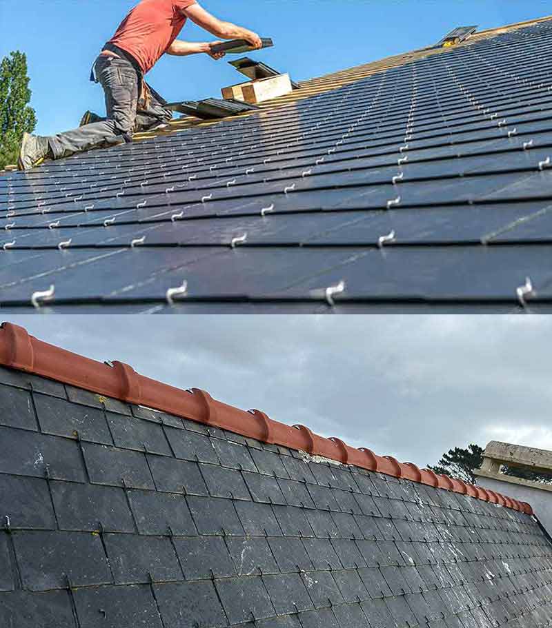 Travaux de couverture - Le Couvreur Finistérien : artisan couvreur zingueur basé sur Ergué-Gabéric, intervient dans les meilleurs délais sur QUIMPER et les alentours ainsi que dans tout le Finistère (29)  : Travaux de couverture, faîtage en neuf et en rénovation. intervention urgence fuite toiture. Travaux de zinguerie ... Intervention sur QUIMPER et les alentours ainsi que dans tout le Finistère (29)