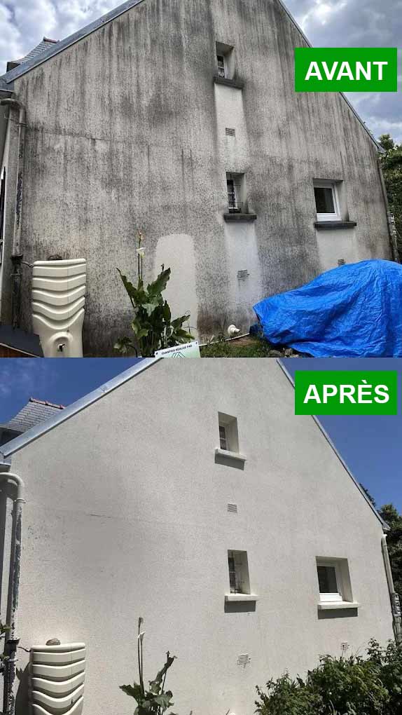 Nettoyage et peinture façade -  l’entreprise LE COUVREUR FINISTÉRIEN basé sur Ergué-Gabéric, intervient dans les meilleurs délais sur QUIMPER et les alentours ainsi que dans tout le Finistère (29) … : artisan peintre : Nettoyage, démoussage, traitement anti mousse et ravalement peinture façade boiserie ferronnerie,  imperméabilisation façade. ... Intervention sur QUIMPER et les alentours ainsi que dans tout le Finistère (29)