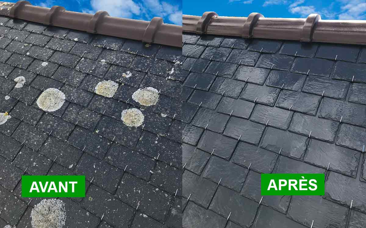 Nettoyage toiture - LE COUVREUR FINISTÉRIEN artisan couvreur basé sur Ergué-Gabéric, intervient dans les meilleurs délais sur QUIMPER et les alentours ainsi que dans tout le Finistère (29) …: Nettoyage, démoussage traitement anti mousse et peinture hydrofuge colorée toiture Intervention sur QUIMPER et les alentours ainsi que dans tout le Finistère (29)